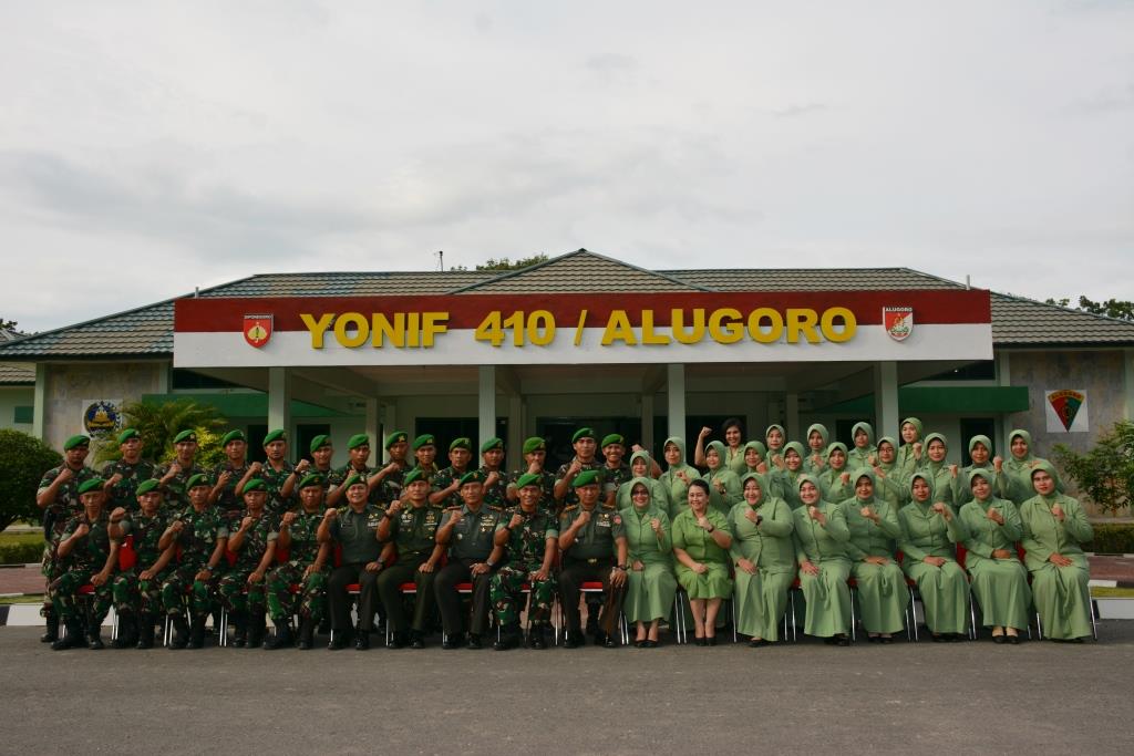 Danrem Kunjungan ke Yonif 410/Alugoro
